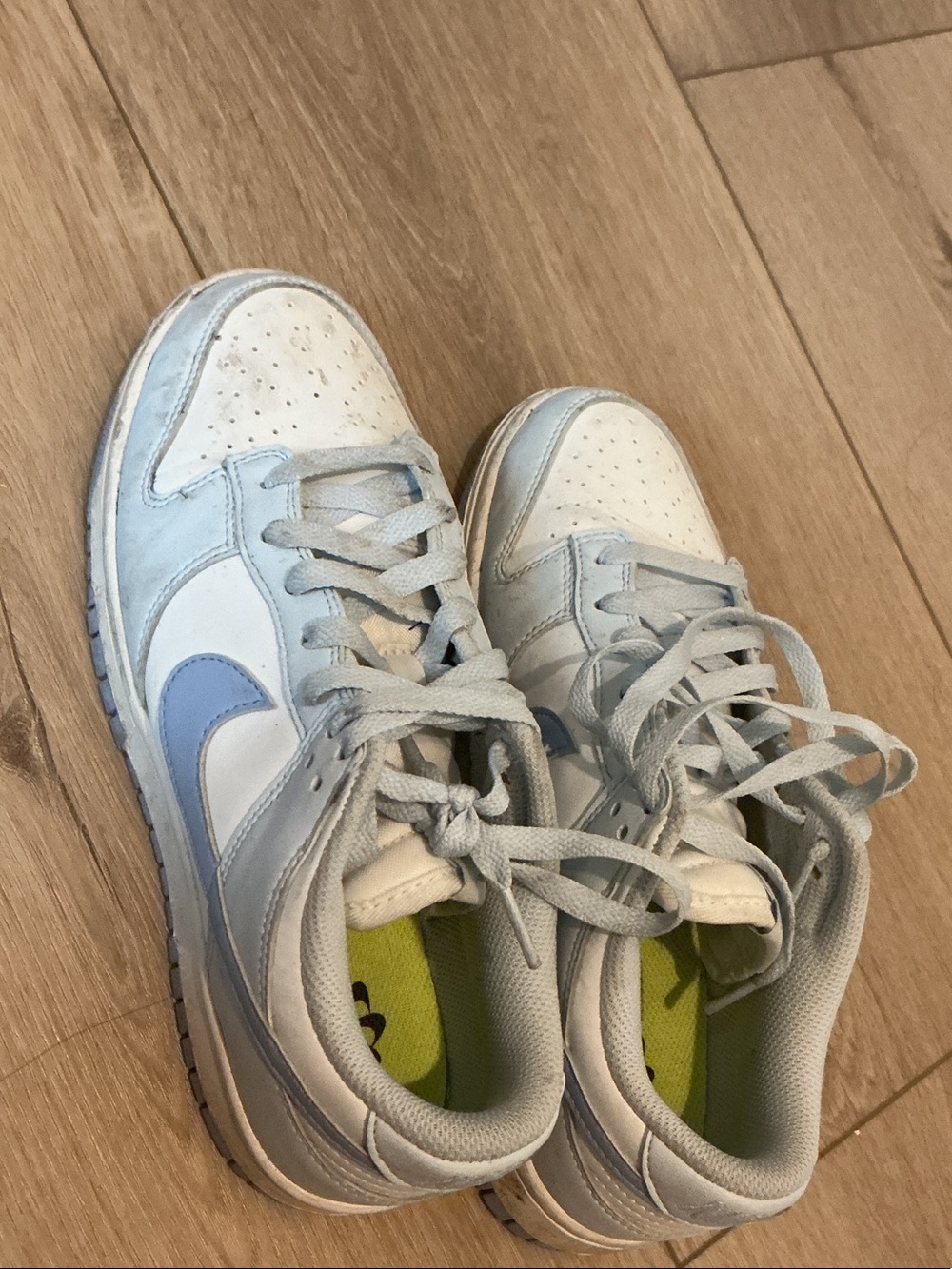 Nike Light Blue and White Women's Sneakers